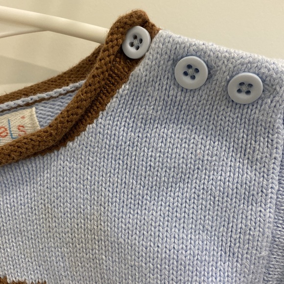 Zubels Football Cotton Knit Handmade Sweater Zub24 |Size 18 mth - Picture 4 of 10